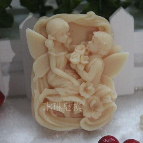 1pcs Fairy & Angel (ZX005) Silicone Handmade Soap Mold Crafts DIY Mold