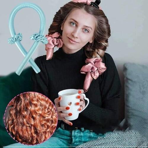 1Pc Sleeping Heatless Curling Rod Headband No Heat Curls Ribbon Soft Headband Wave Hair Curlers DIY Styling Tools