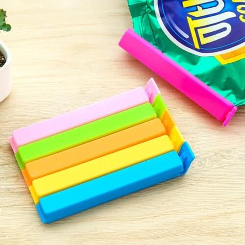 10Pcs/11cm Portable New Kitchen Storage Food Snack Seal Sealing Bag Clips Sealer Clamp Plastic Tool
