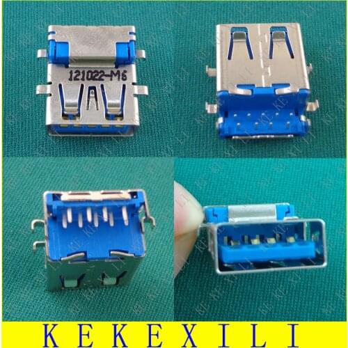 10 pcs/lot Original New Notebook 3.0 USB Jack female connector port for ASUS Lenovo HP Samsung SONY Toshiba