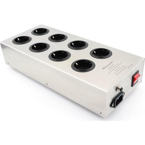 220V Fever Audio Power Filter HIFI Speaker EU Socket Noise Filter AC Power Conditioner Audiophile Power Purifier 2500W 10A