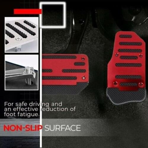 3 Pieces/set Of Aluminum Alloy Car Brake Pedal Aluminum Mat Parts Clutch Car Car Pedal Modification Alloy Auto I3E7