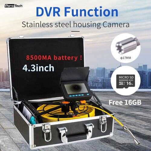 4.3inch Pipeline Endoscope Inspection Camera Underwater Industrial Pipe Sewer Drain Wall Video Plumbing System Aluminum box