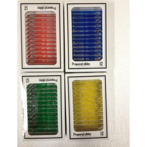 48 kinds plastic prepared slides for childs toy