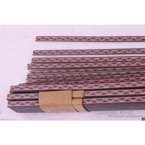 50 Guitar Strip Luthier Purfling Binding MARQUETRY Wood Inlay 640x5x1.0mm #79