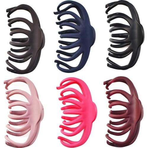 6 Pcs Big Hair Claws for Women Hair Accessories Girls Korean Hair Claw Clip Fashion Headwear Barrettes Crab 2020