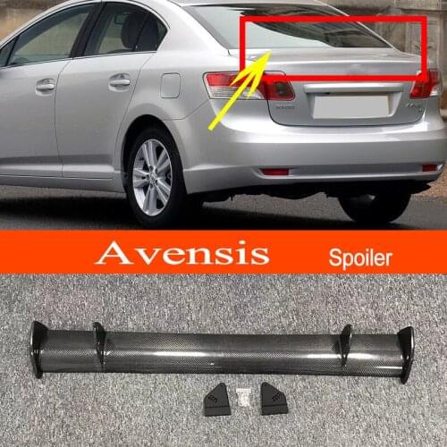 Avensis 2009-2014 Real Carbon Fiber GT-style Car-styling Sporty Rear Trunk Wing Spoiler for Toyota Avensis 2009-2014 Sedan