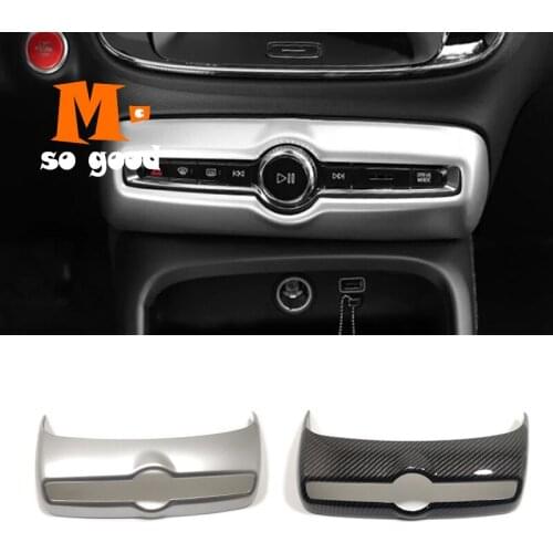 Car Air Conditioner AC Vent Switch Panel ABS Matte/Carbon Fibre Cover Trim For Volvo XC40 T5 2017 2018 2019 Accessories 1 Pcs