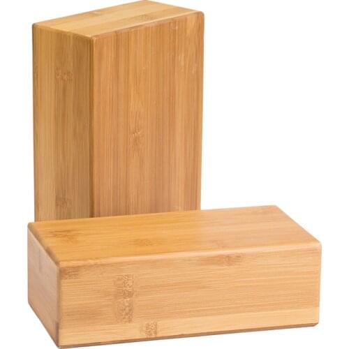 Bamboo Solid Wood Yoga Block Foam Roller Gym Training Exercise Fitness Equipment Brick Yoga Trigger Massage Froller