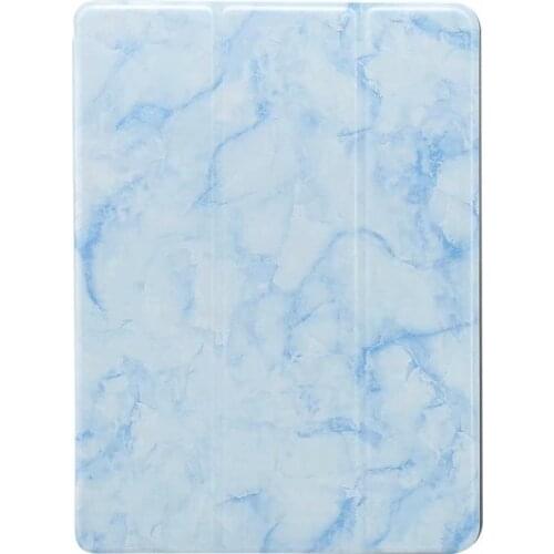 Tablet Case for Ipad Mini 1 2 3 4 5 7.9 Inch Marble Pattern Pencil Slot Holder for IPad Mini 12345 Smart Sleep Wake Up Coque+pen