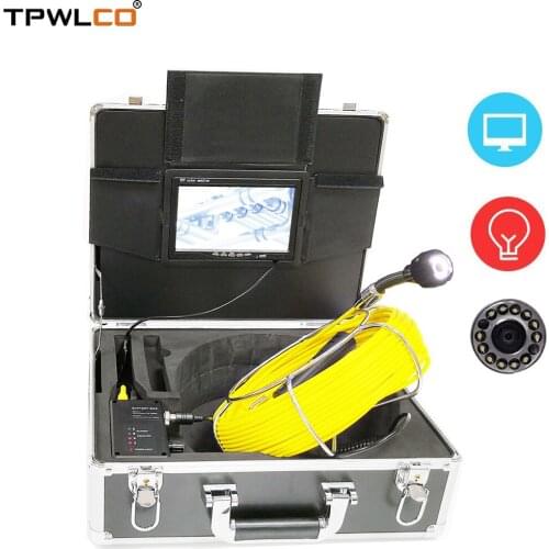 High Quality Endoscope Camera 23MM Lens 120 Degree Drain Pipeline Pipe Clean Equipment 20m Cable Sewer Inspection