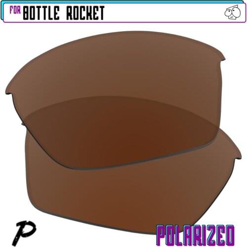 EZReplace Polarized Replacement Lenses for - Oakley Bottle Rocket Sunglasses - Brown P