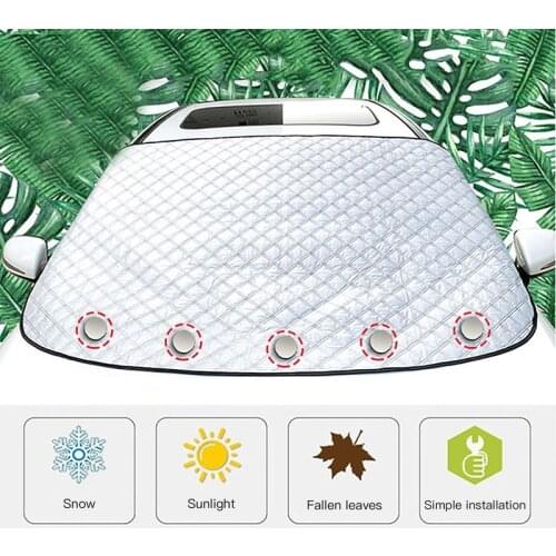 Magnetic Summur Car Windshield Snow Cover Car Sun Block Shade Frost Protection Sun Protection Anti-icing Front Windscreen Cover