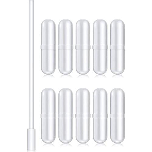 PTFE Magnetic Stir Bars, 35mm Magnetic Stirrer Mixer Stir Bar with Ring Shape White Magnetic Laboratory Bar