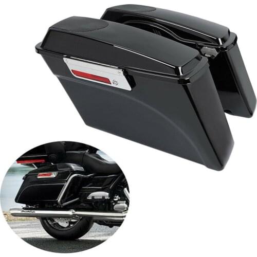 Motorcycle Hard Saddlebags Saddle Bag W/ 5x7" Speaker Lids For Harley Touring Road King Electra Glide Road Glide 1993-2013