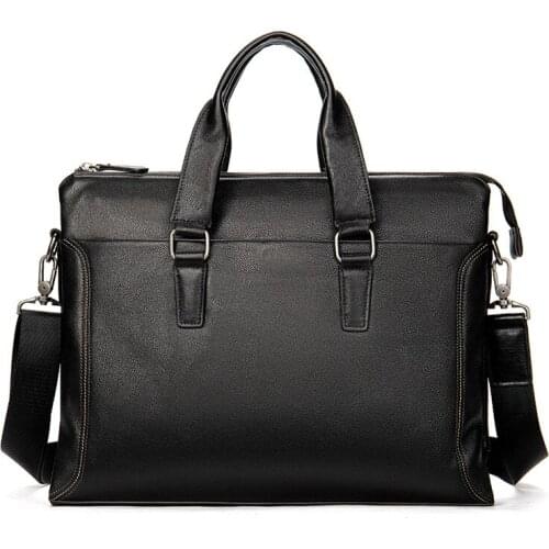 Man Briefcase Genuine Leather Men Bag Luxury Brand Shoulder Bags Male Messenger Bag Business Handbag For 13' Laptop Briefcase