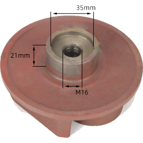 Gasoline Engine Parts Repair Self-priming Pump 19cm 20cm 35cm Water Pump Impeller 168F 170F Gasoline Pump Aluminum Round