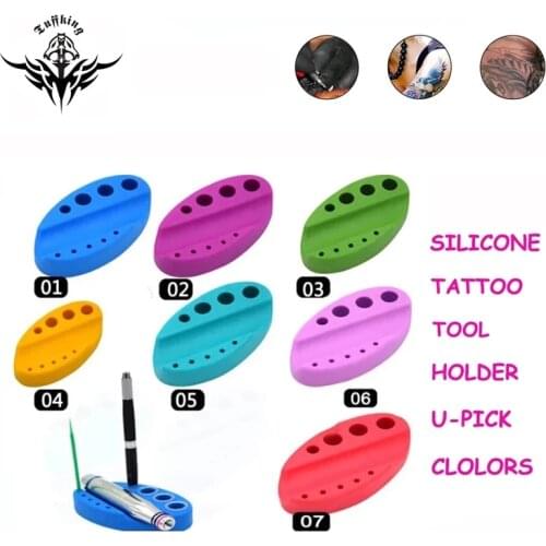 New Silicone Tattoo Tool Holder Microblading Pigment Ink Cup Tattoo Pen Stand Makeup Tattoo Accessories Permanent Makeup Tool