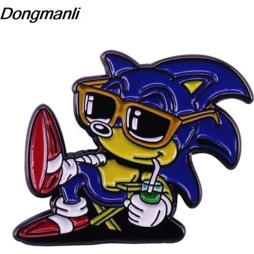 P5739 Dongmanli Creativity Hard Enamel Pin Cute Badge Backpack Collar Lapel Game Movie Jewelry