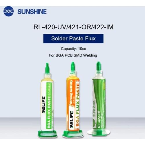 Solder Soldering Paste 10cc No-Clean Flux Grease Syringe For Chips Computer Phone LED BGA SMD PGA PCB Repair Welding Tools