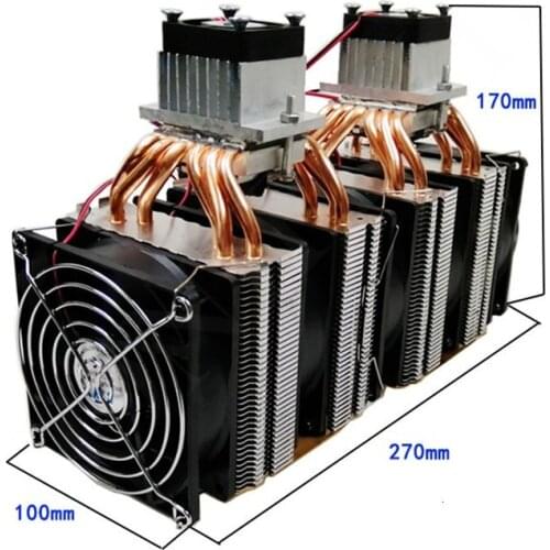 Semiconductor refrigerator electronic diy small refrigerator assembly refrigeration system cooling kit 6 copper tube
