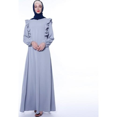 Casual Dress Muslim Robe Ladies Dress Islamic Long Skirt