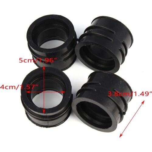 Rubber Carburetor Intake Manifold Boots For Kawasaki GPZ900R Ninja ZX900A 1990-1994 & GPZ900 R Ninja Anti Dive ZX900A 84-89