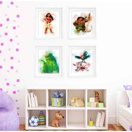 Moana Prints - Moana Maui Pua Hei Hei TeFiti PRINTABLE ART Moana Poster Moana Print Nursery Wall Decor Party Moana Disney Print