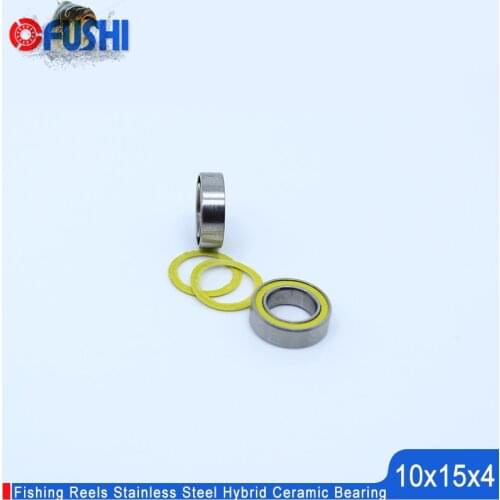 S6700 2YS Bearing 10x15x4 mm CB ABEC7 Stainless Steel Hybrid Ceramic Bearing DRY Ocean Fishing Reels 6700 Ball Bearings S6700C