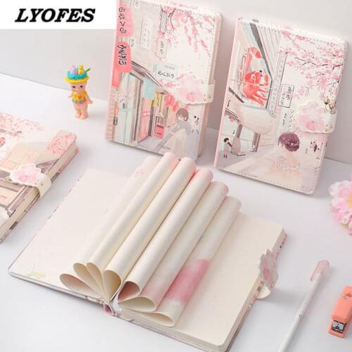 Notebooks and Journals Daily Notebook for Students Japanese Style Journal Kawaii Diary Office School Supplies Notebook