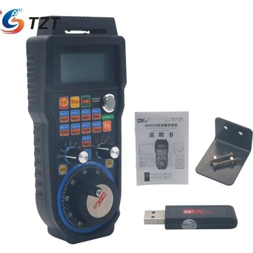 TZT CNC MACH3 Wireless Electronic Handwheel 6-Axis Manual Controller USB Handle MPG
