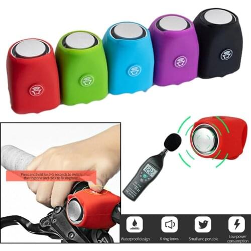 Bike Electronic Loud Horn 120 db Warning Safety Electric Bell Police Siren Bicycle Handlebar Alarm Ring Bell Cycling Accessories