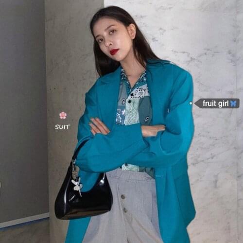 Blazer Dress Women 2021 Office Ladies Female Blazer for Women Casual Solid Color Coat Autumn Long Sleeve Women Jackets Femme New