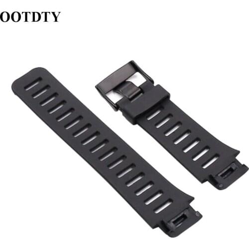 OOTDTY 1Set Soft Rubber Watch Band Metal Buckle Wrist Strap for Suunto X-Lander Smart Watch Accessories Kit