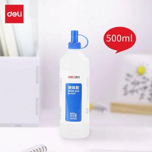 1PCS Deli 6357 water glue 500ml liquid glue office home school water glue