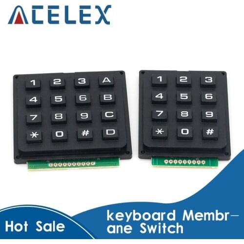 12 16 Key 4*4 4*3 Membrane Switch Keypad 4 x 4 4 x 3 Matrix Array Matrix keyboard membrane switch keypad for arduino