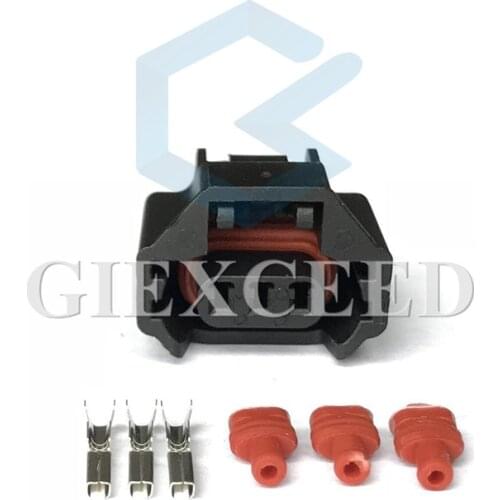 2 Sets 3 Pin 7223-6536-30 Auto Front Camshaft Sensor Connector Air Conditioning Pressure Switch Plug Female For TEANA HYUNDAI