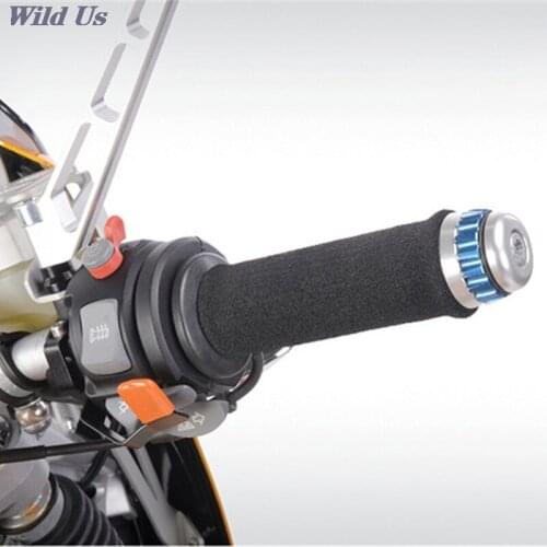 2pcs / lot Motorbike Motorcycle Slip-on Foam Anti Vibration Comfort Hand Grip Cover