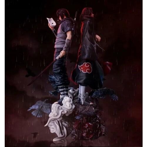 36CM Anime Fighting PVC Akatsuki Uchiha Itachi NARUTO Doll Model Toys desktop Collection Gift