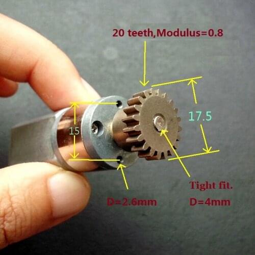 4PCS 195:1 5-24VDC 10-45RPM Full Metal Gear Motor Great Torque