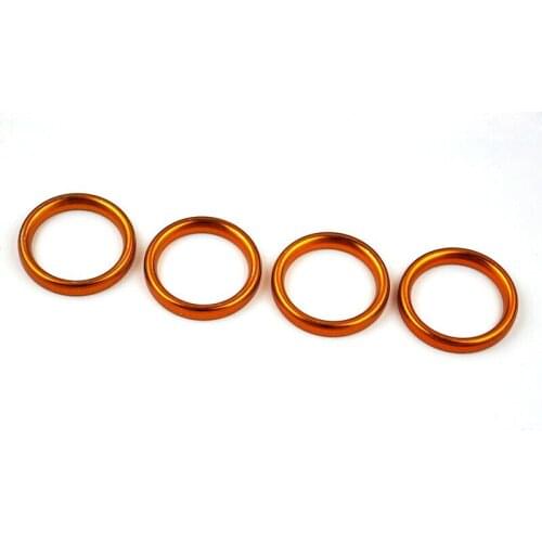 4 PCS Metal Exhaust Pipe Header Gasket for Suzuki ATV 2004-2007 LT-A500FB LT-A500FC 2000-2007 LT-A500F 2007-2010 LT-A450XZ