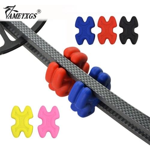 4Pcs Archery Compound Bow Limbs Stabilizer Rubber Bow Vibration Limb Damper Arrow Shock Sbsorber Damping For Hunting Shooting