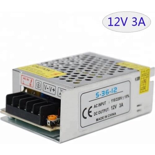 10pcs High Quality Switching Power Supply 12V 3A 36W LED Transformer 36W Led Power