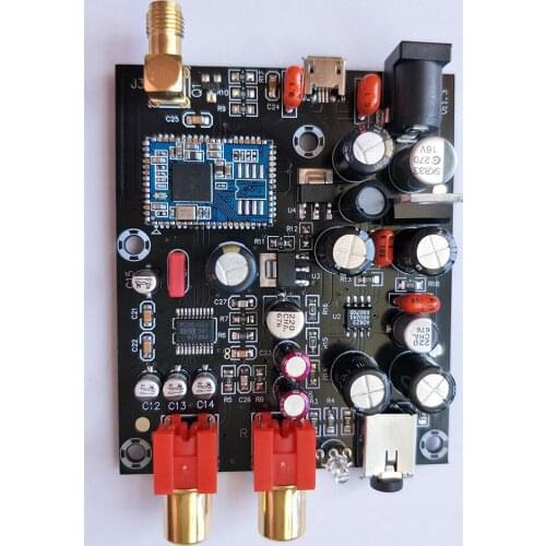 CSR8675 Bluetooth 5.0 Board Receiver PCM5102A APTX HD I2S DAC decoder With Antenna support 24BIT