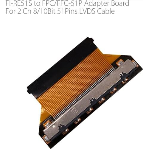 For 2ch 8bit 10bit 51pins FI-RE51S to PFC FFC 51Pin flexible flat cable Adapter Board Converter Connector for lcd led controller