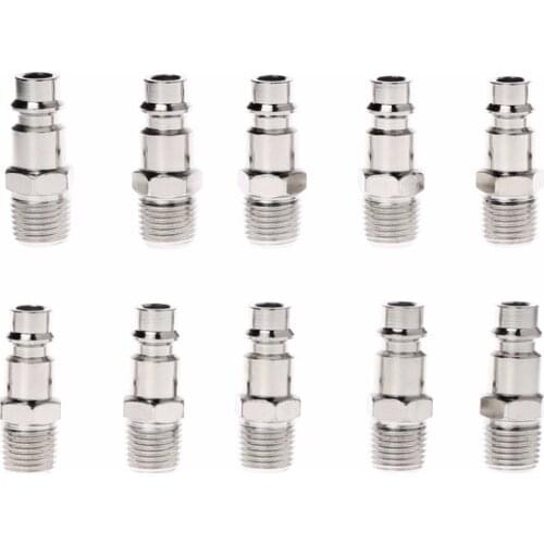 Euro Air Line Hose Fitting Connector Quick Release 1/4 Inch BSP Male Thread