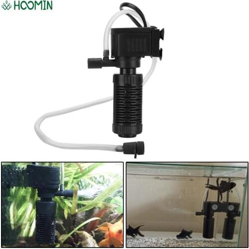 3 in 1 Filter Water Purifier for Aquarium Fish Tank Oxygenation Submersible Filtration Mini Fish Tank Filter