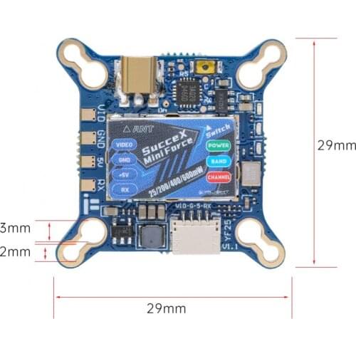 IFlight SucceX Mini Force 5.8G 40CH PitMode 25mW 200mW 400mW 600mW VTX 20X20mm 25X20mm for FPV Racing Tinywhoop Cinewhoop Drones
