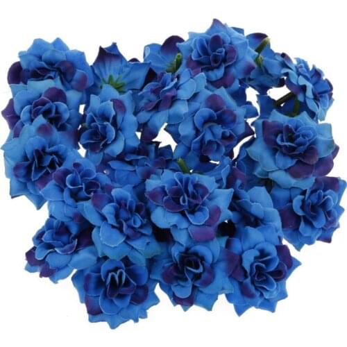 50pcs 4cm Artificial Faux Silk Stapelia Flower Heads Fake Flowers Faux Home Garden Wedding Party Decoration