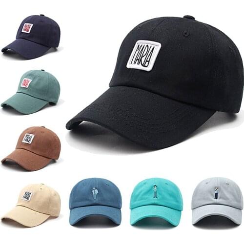 Cotton Baseball Cap Men Women Cute Pattern Embroidered Hat Outdoor Sun Hat Adjustable summer Unisex Hip hop Cap Casual Gorras